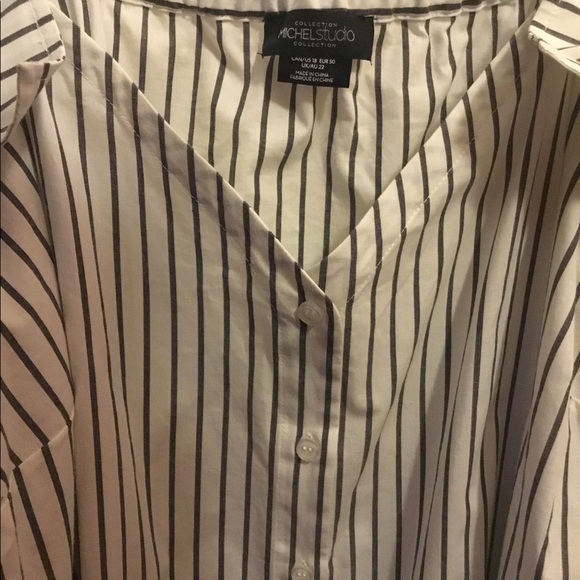 Off shoulder shirt style blouson - Picture 3 of 3